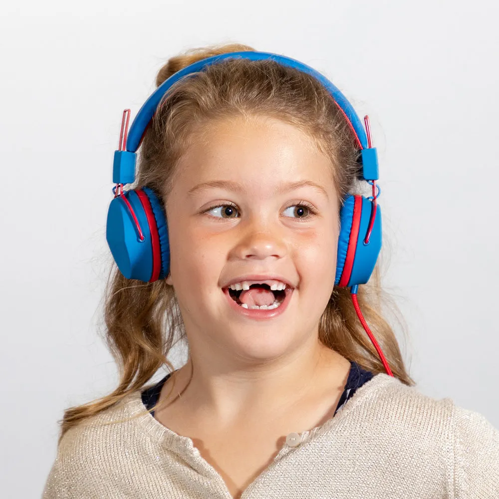 JBuddies Studio On-Ear Kids Wired Headphones Blue/Pink