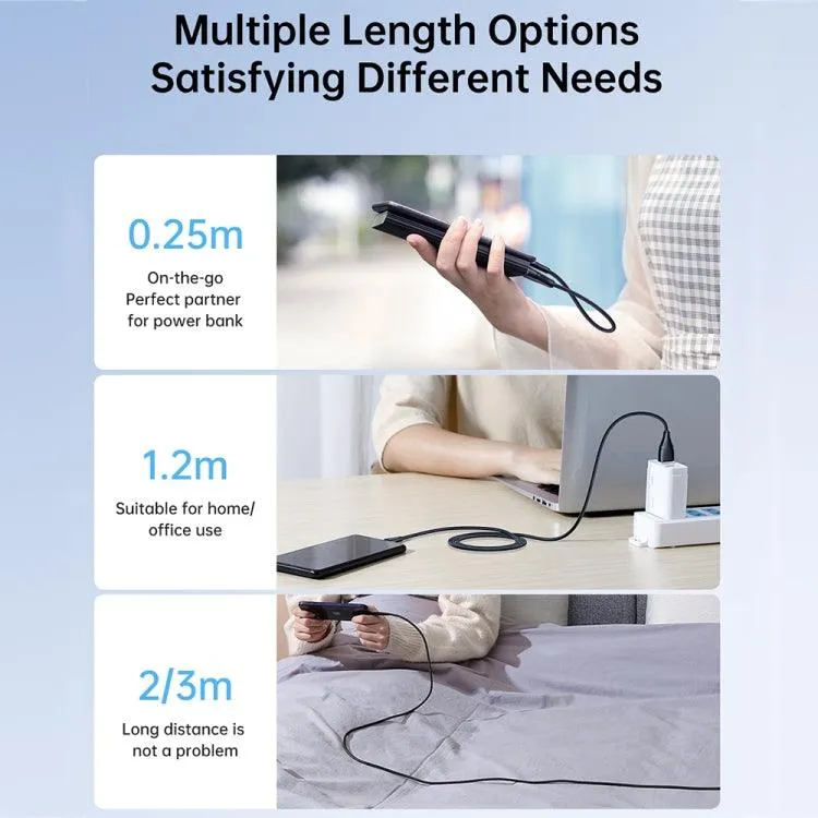 JOYROOM 100W Type-C to Type-C Fast Charge & Data Transfer Cable - Surpass Series