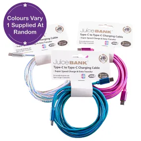 Juice Bank Charge & Sync Cable 2m - Type-C to Type-C