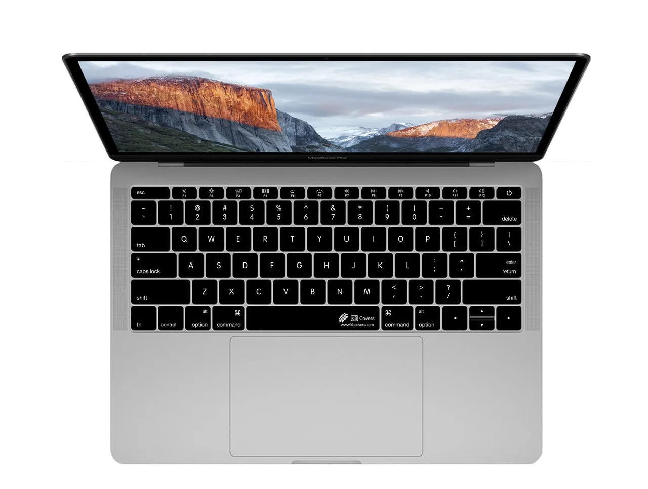 KB Covers - Black Keyboard Cover for Macbook Pro (No Touch Bar) 13" and 15"