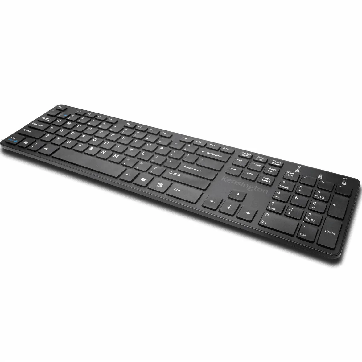 Kensington KP400 Switchable Keyboard Bluetooth or Wired Dual Power Black