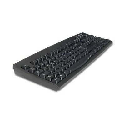 Keyboard SimplyPlugo Brand by Solidtek - Standard US English Black Wired USB Keyboard