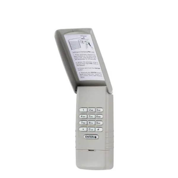 KeylessFactory - Garage Door Keypad - Keyless Entry - 9V - 315MHz/390MHz