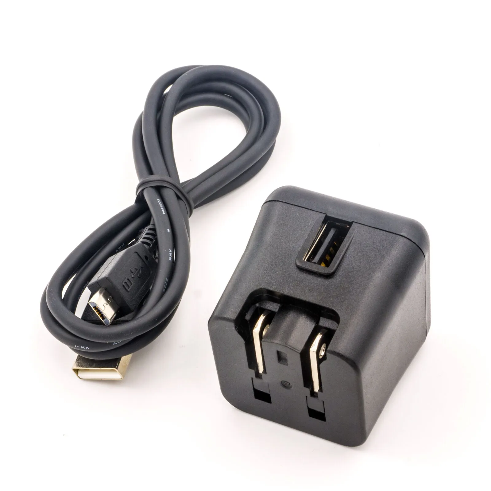 Ktec 5V Wall Charger with 3ft 3Amp Micro USB Android Charger Cable 2pcs, Black