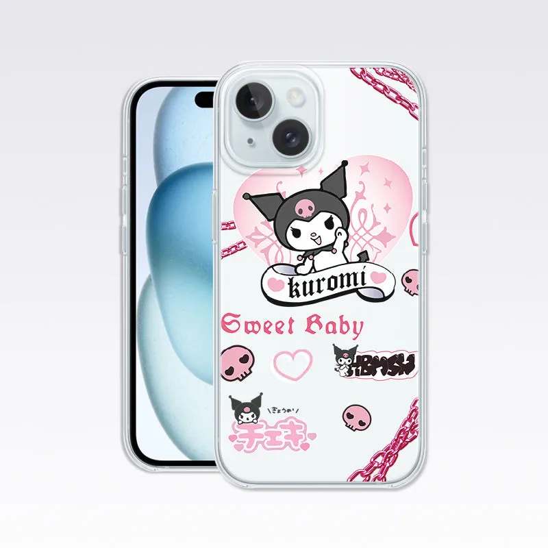 Kuromi Funny Cartoon-1 Sweet Girl Clear Silicon Cover