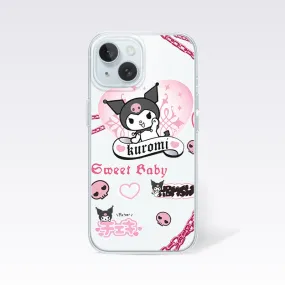 Kuromi Funny Cartoon-1 Sweet Girl Clear Silicon Cover