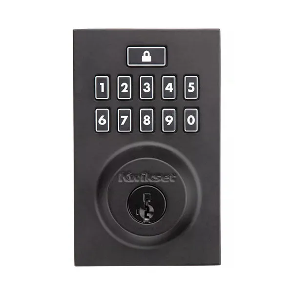 Kwikset - SmartCode  913CNT - Contemporary Electronic Deadbolt - 514 - Matte Black - Grade 2