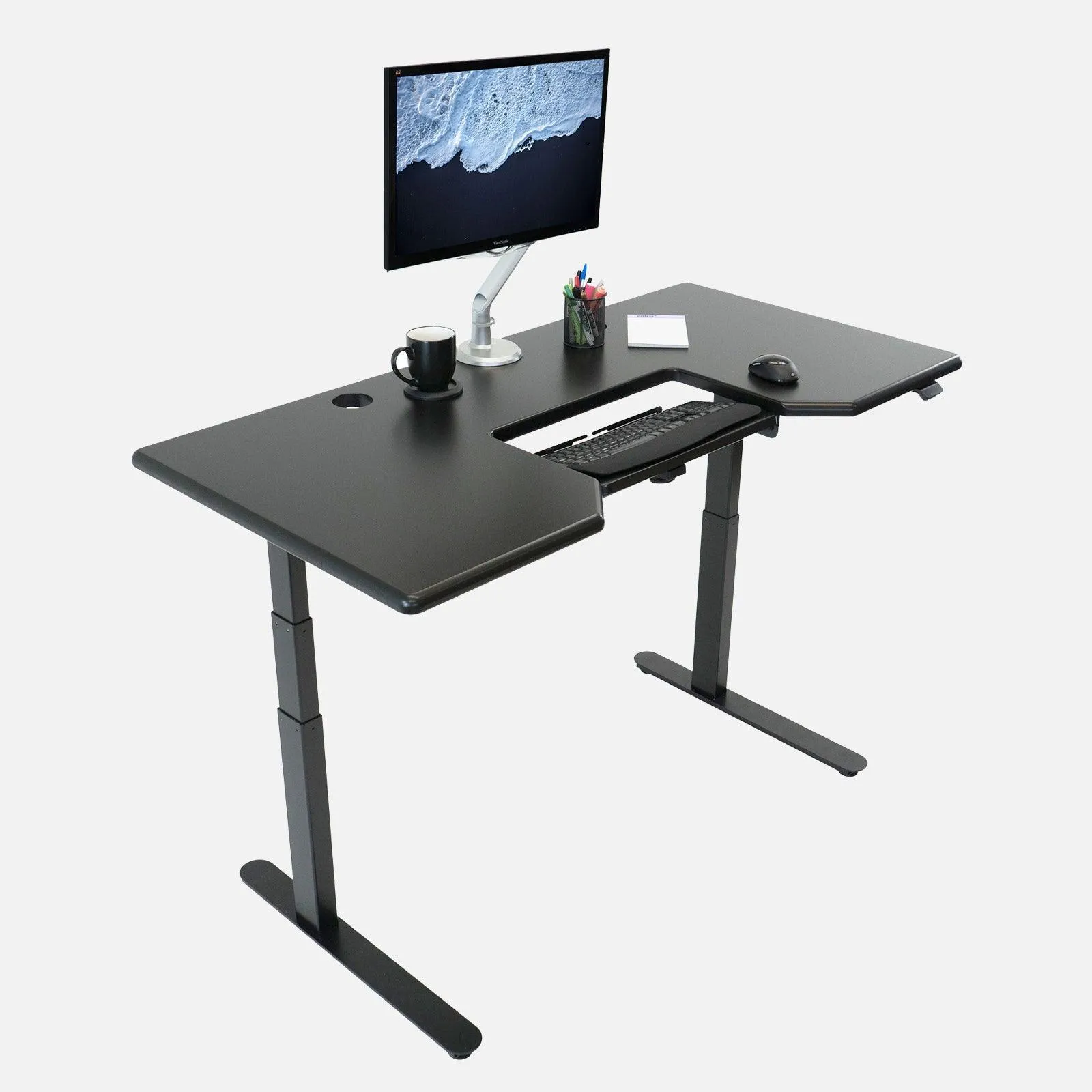 Lander Unsit Treadmill Desk with SteadyType - 3D Laminate