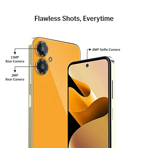 Lava Blaze 2 (6GB RAM, 128GB Storage) - Glass Orange | 18W Fast Charging | 6.5 inch 90Hz Punch Hole Display | Side Fingerprint Sensor | Upto 11GB Expandable RAM | 5000 mAh Battery