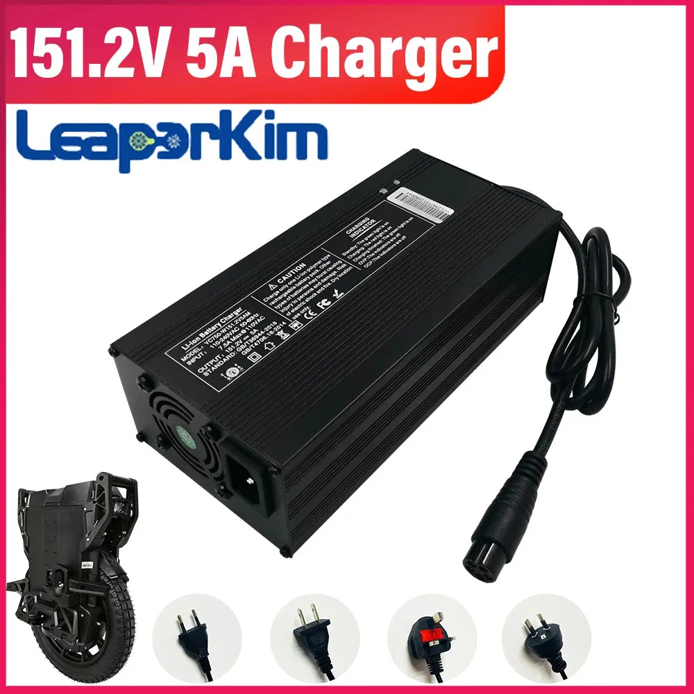 Leaperkim Veteran Lynx 151.2V 5A Original Charger Electric Unicycle LYNX 50S 50E 151.2V 5A Charger Leaperkim Official Parts