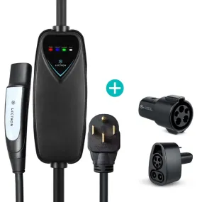 Lectron Portable Level 2 Tesla Charger   CCS to Tesla Adapter   J1772 to Tesla Adapter Bundle | 240V | 40 Amp | NEMA 14-50