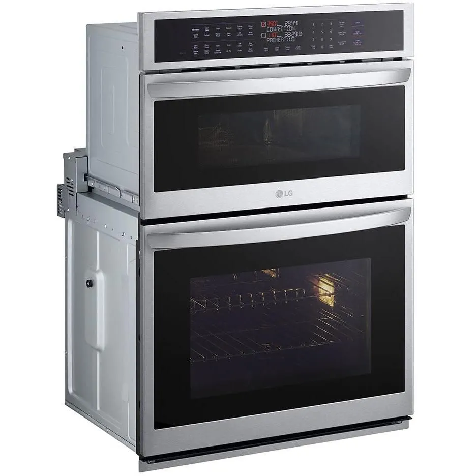 LG 30-inch, 6.4 cu.ft. Built-in Combination Wall Oven with ThinQ® Technology WCEP6427F