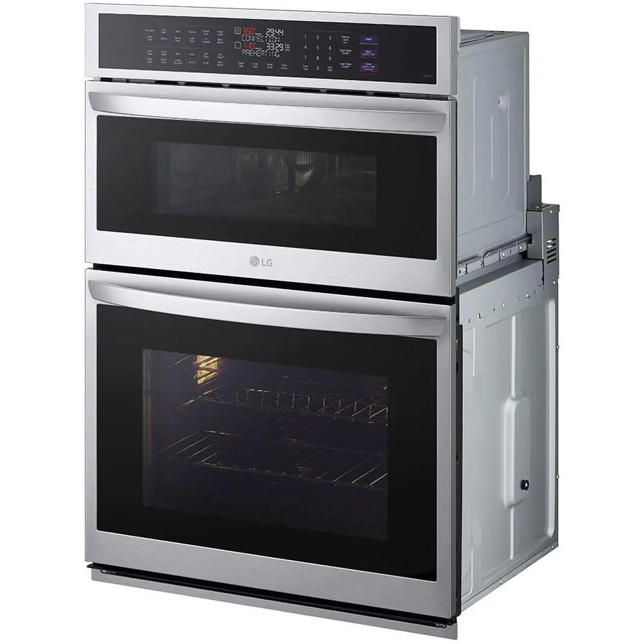 LG 30-inch, 6.4 cu.ft. Built-in Combination Wall Oven with ThinQ® Technology WCEP6427F