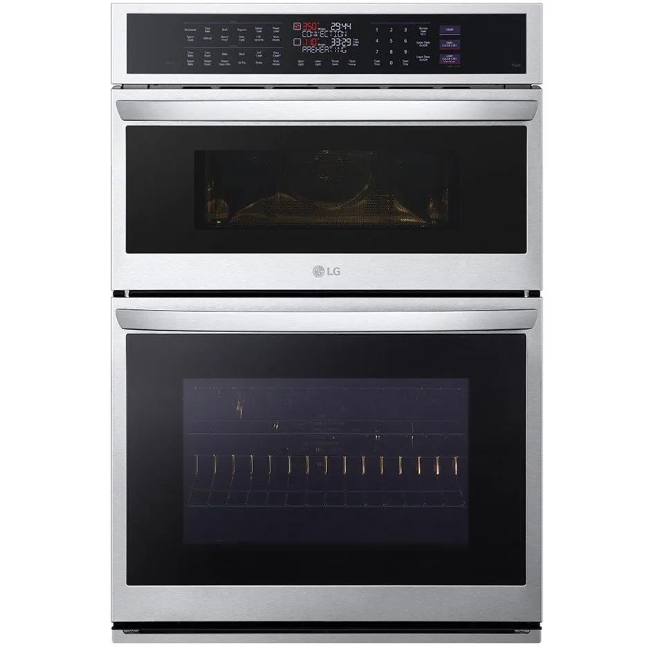 LG 30-inch, 6.4 cu.ft. Built-in Combination Wall Oven with ThinQ® Technology WCEP6427F