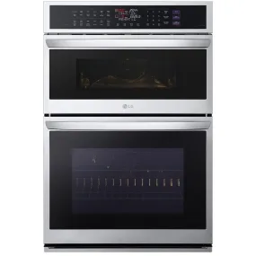 LG 30-inch, 6.4 cu.ft. Built-in Combination Wall Oven with ThinQ® Technology WCEP6427F