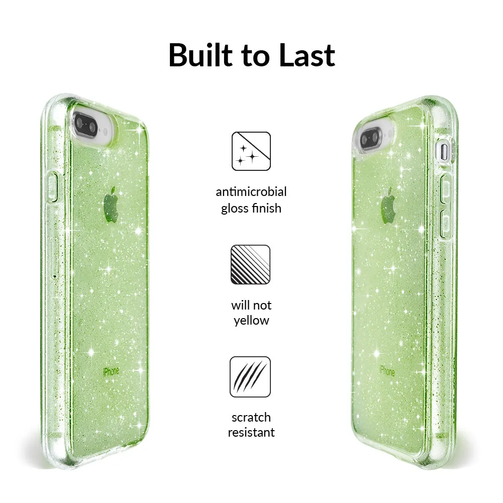 Lime Stardust Glitter iPhone Case