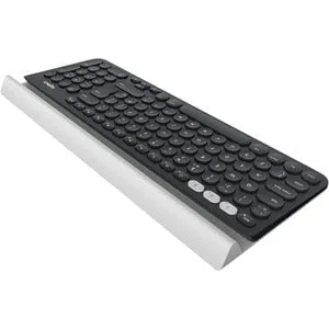 Logitech K780 Multi-Device Wireless Keyboard - Wireless Connectivity - Bluetooth - USB Interface - QWERTY Layout - Desktop Computer, Smartphone, Tablet - Mac, Android, iOS - White