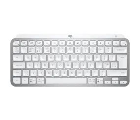 Logitech Mx Keys Mini - Keyboard - Backlit - Bluetooth - Qwerty - Uk - Pale Grey