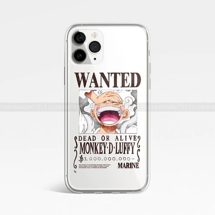 Luffy Anime Silicone Transparent Cover