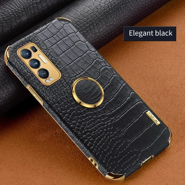 Luxury Leather Phone Case For OPPO