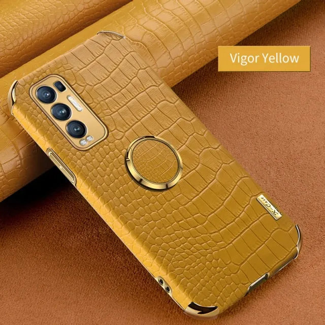 Luxury Leather Phone Case For OPPO