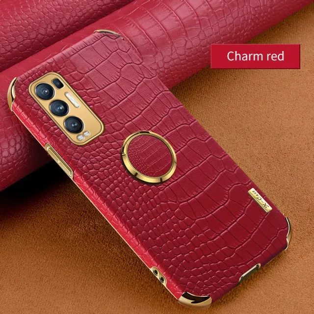 Luxury Leather Phone Case For OPPO