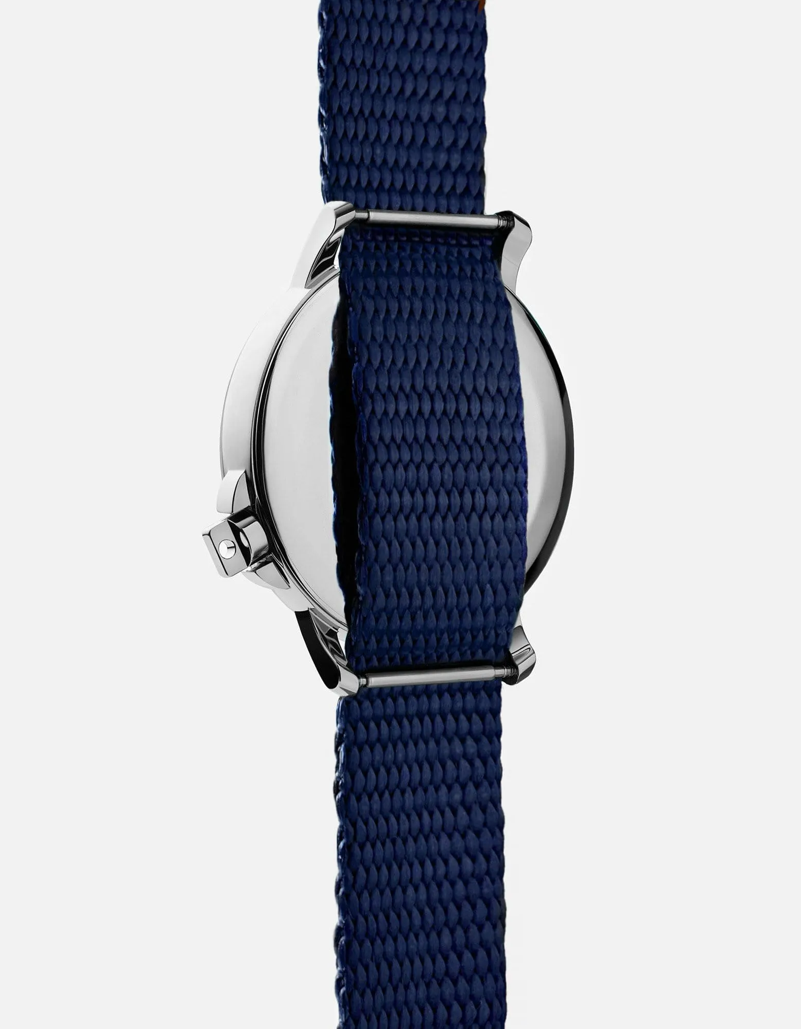 M12 Swiss Silver Navy Blue Nylon