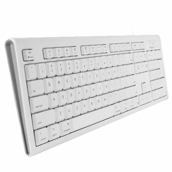 MACALLY Spill Proof USB Keyboard For Mac - White