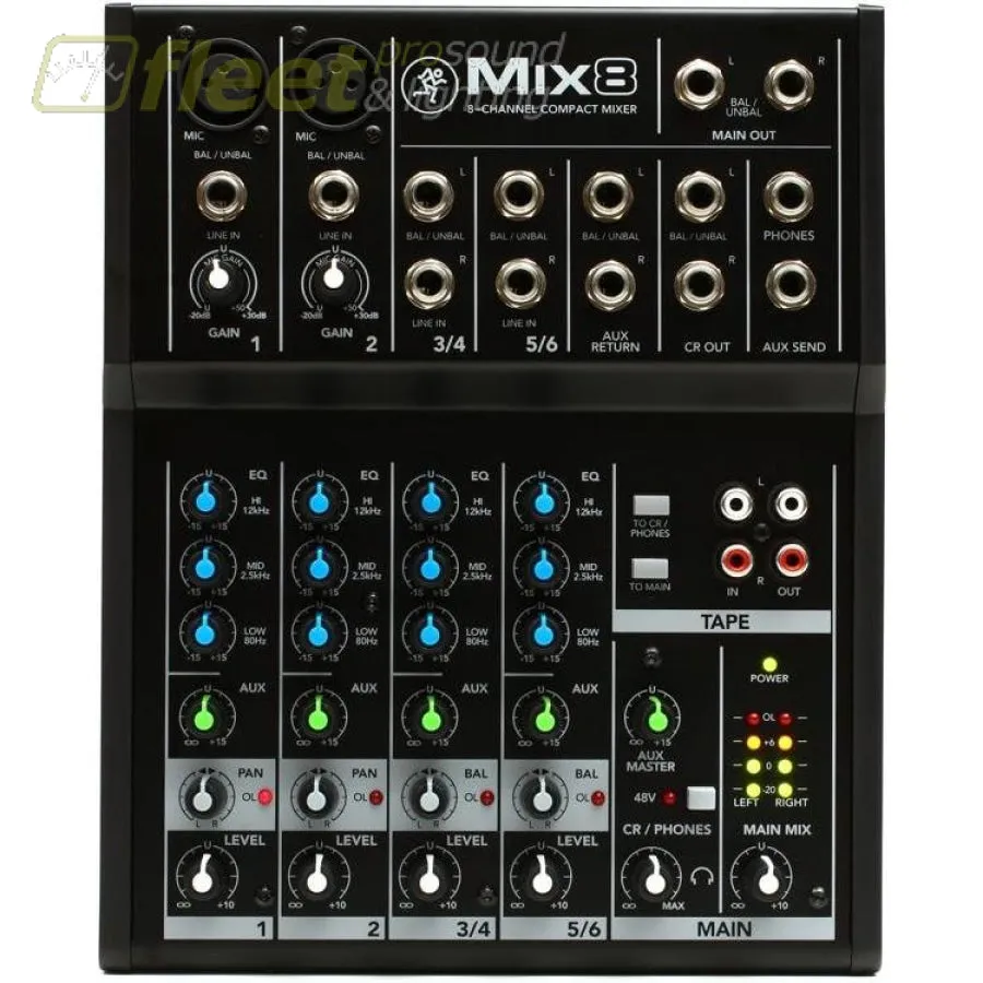 Mackie MIX8 Compact Mixer, 8CH