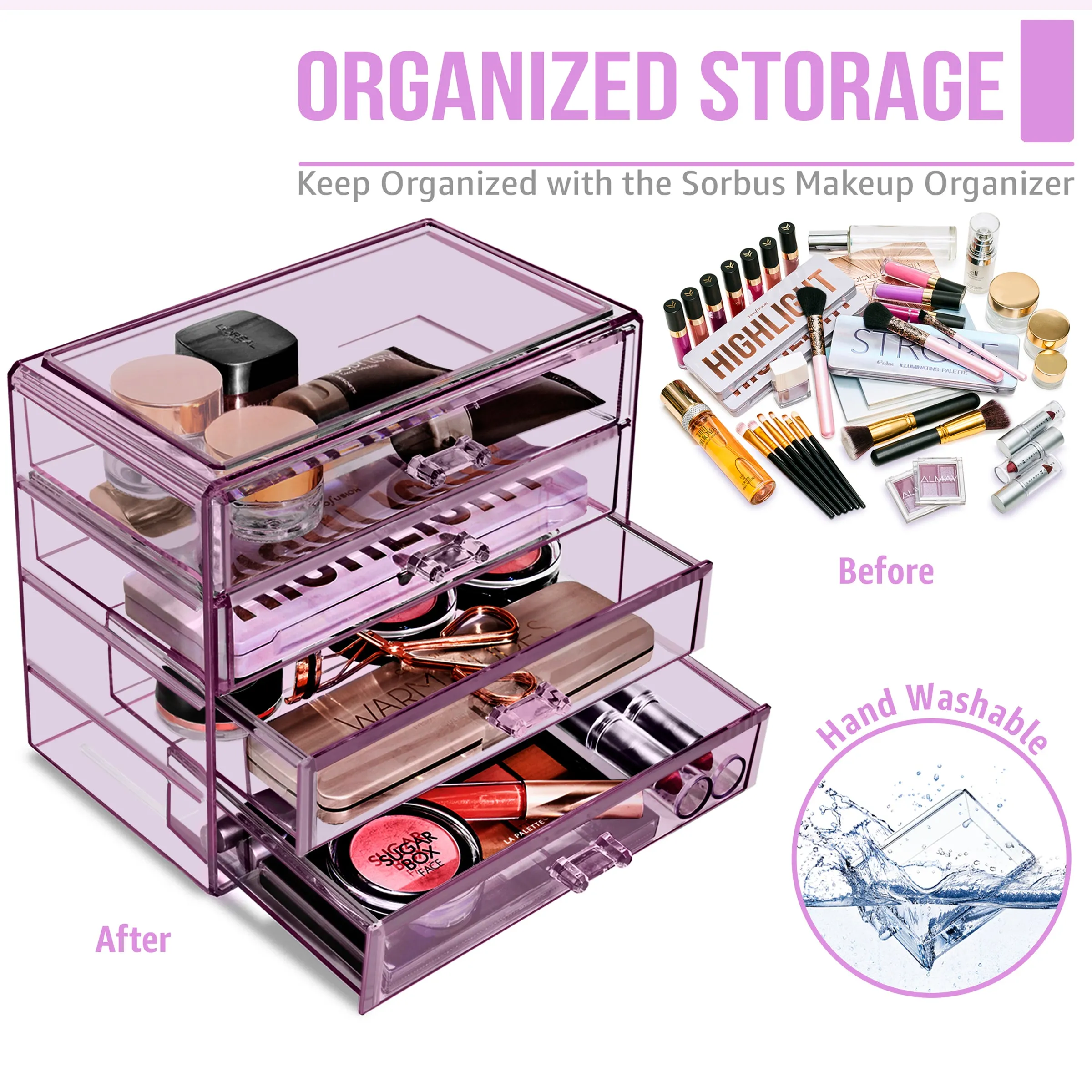 Makeup Organizer Case (4 Drawers)