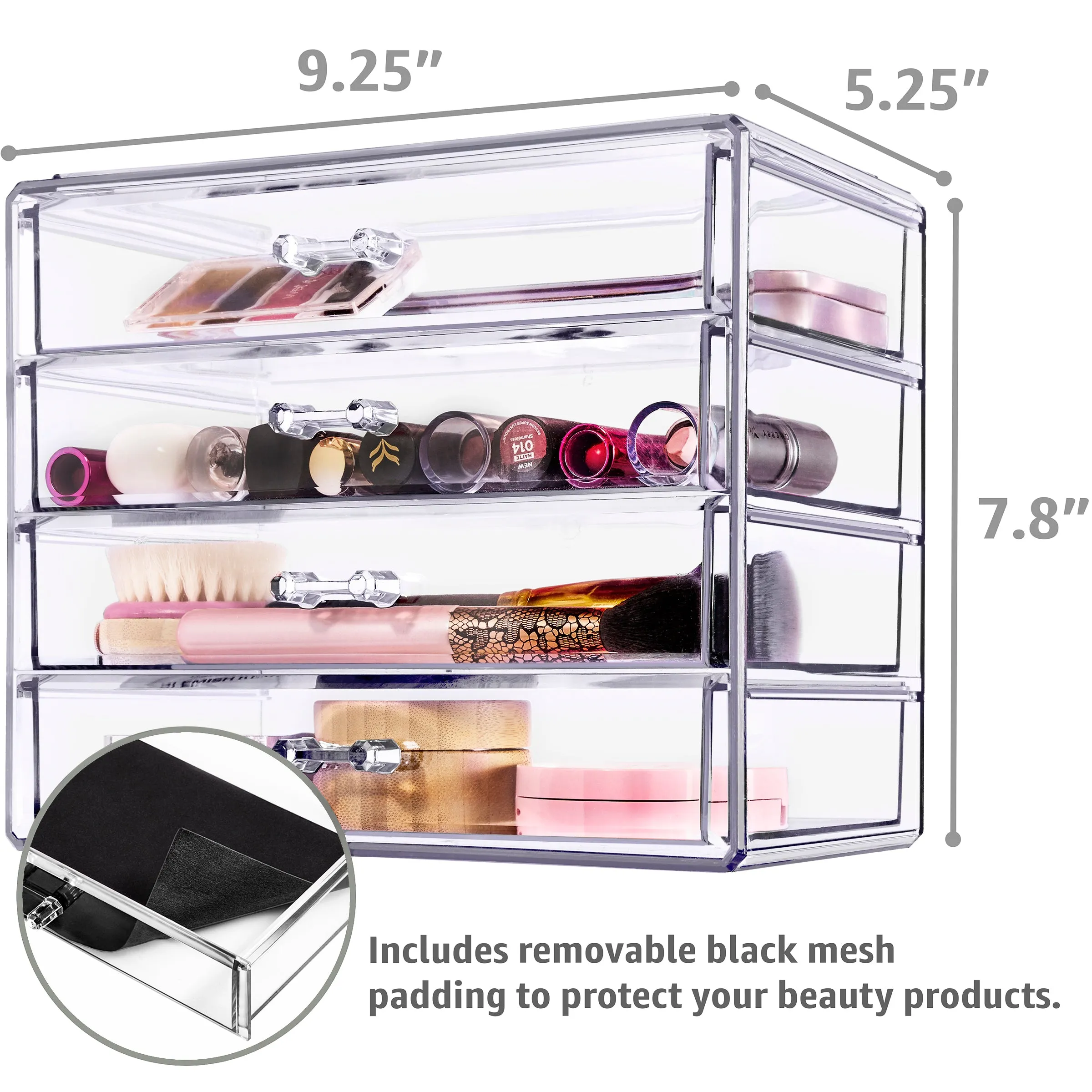 Makeup Organizer Case (4 Drawers)