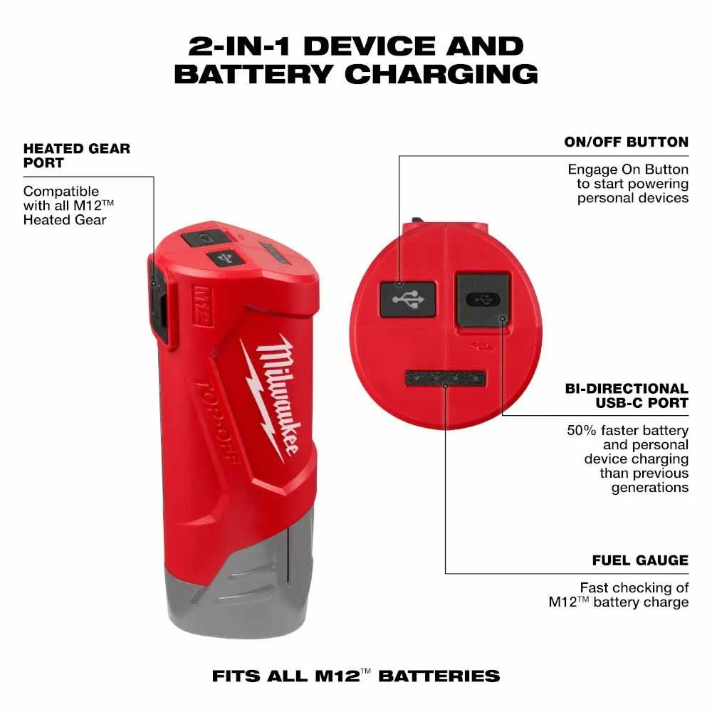 Milwaukee 48-59-1211 M12 TOP-OFF Power Supply and Charger