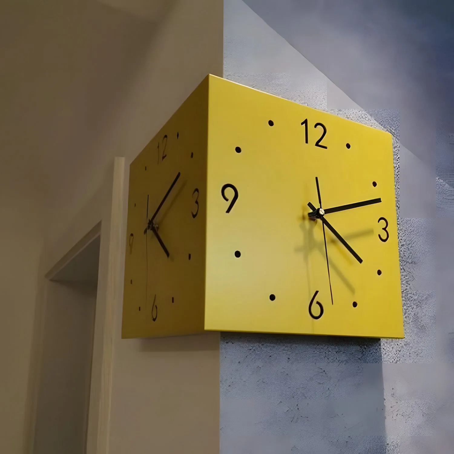 Motion Sensor Backlit Corner Clock