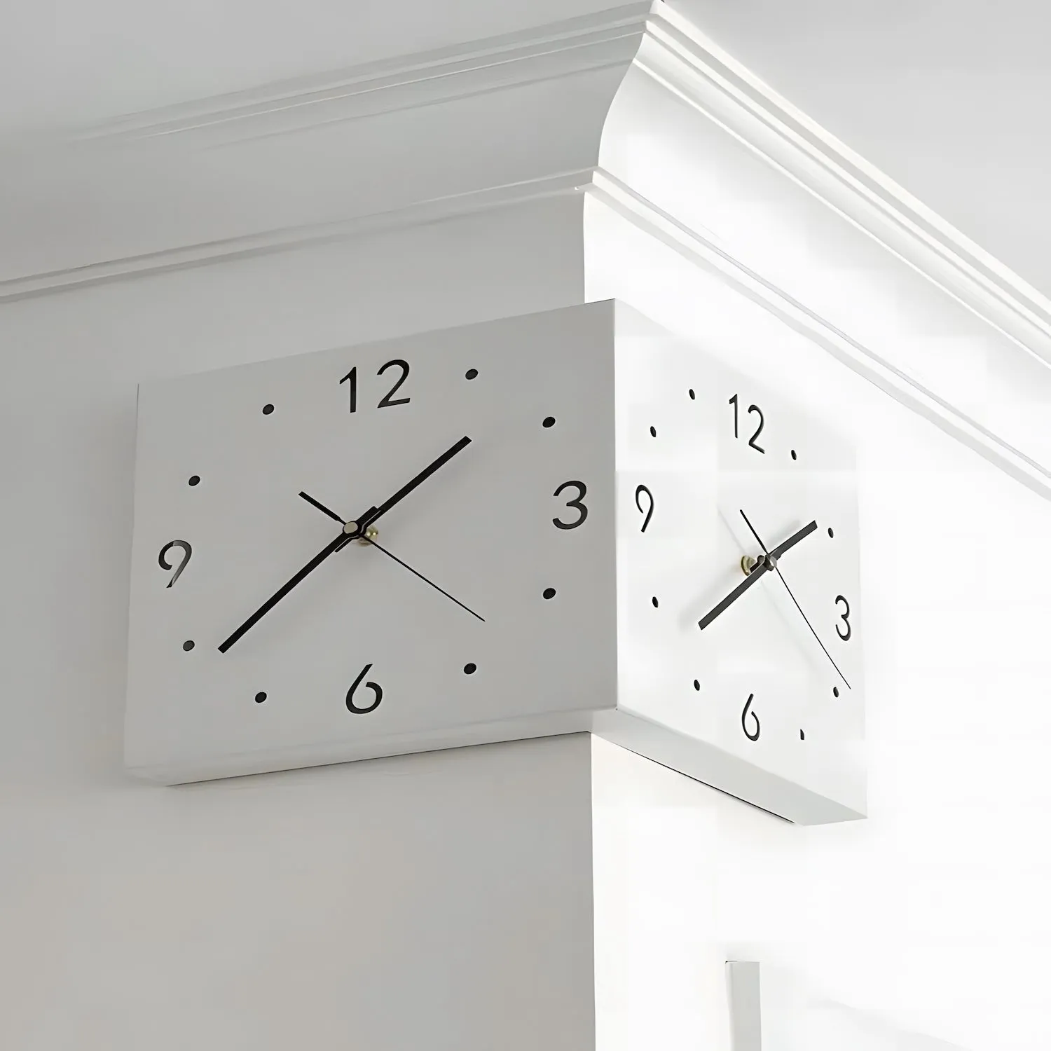 Motion Sensor Backlit Corner Clock