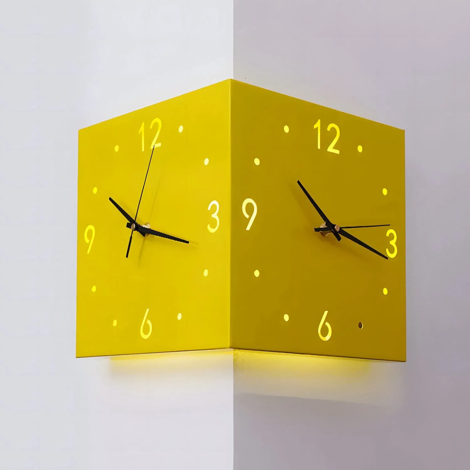 Motion Sensor Backlit Corner Clock