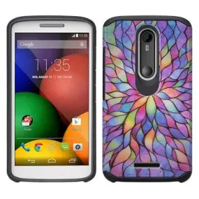 Motorola Droid Turbo 2 Case | Moto X Force Case | Kinzie Bounce Case, Slim Hybrid Dual Layer Armor[Shock Resistant] Case for Motorola Droid Turbo 2/Moto X Force/Kinzie Bounce - Rainbow Flower