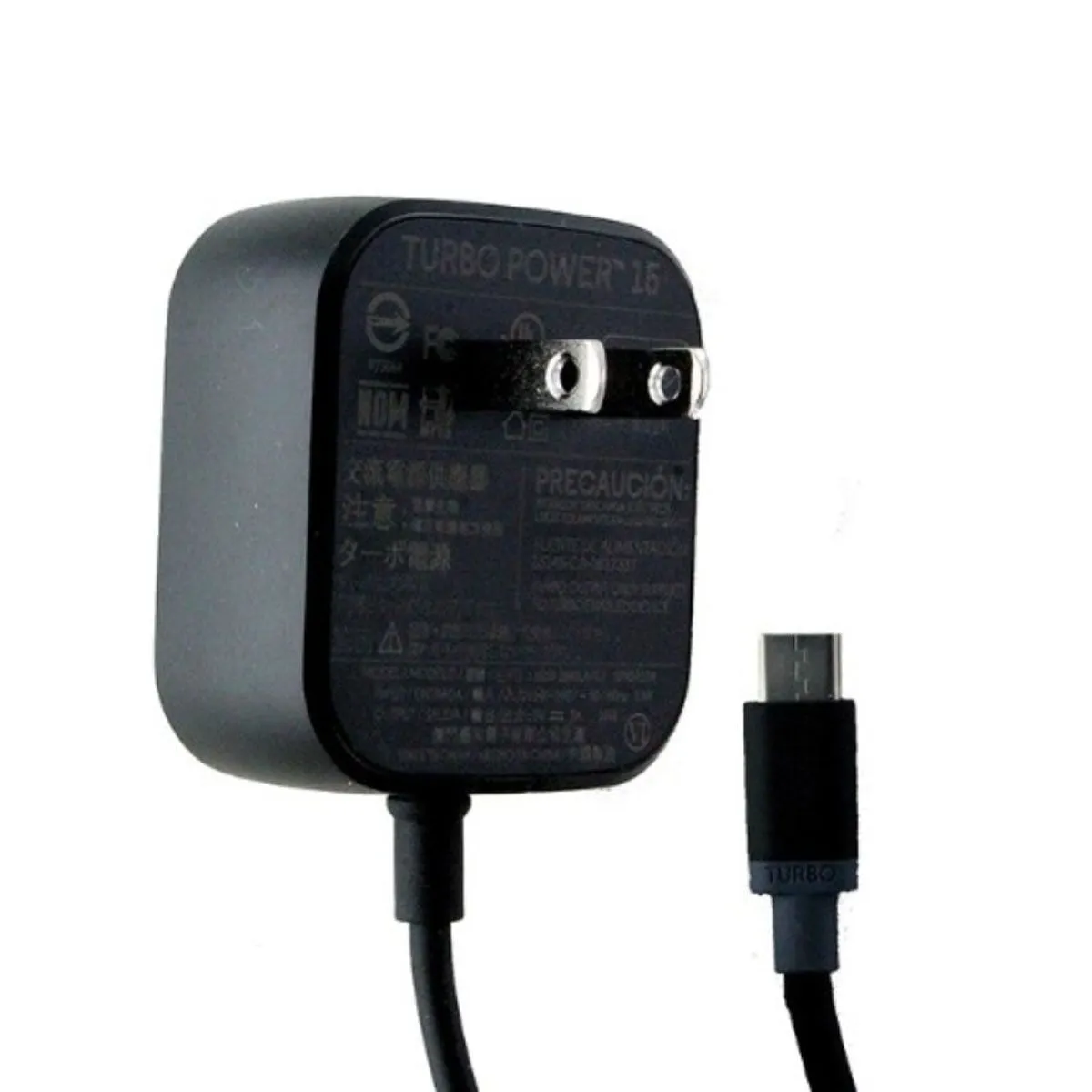 Motorola (SPN5913A) TurboPower 15W 5ft Wall Charger for USB-C Devices - Black