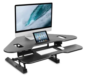 Mount-IT! Corner Sit Stand Desk Converter MI-7958