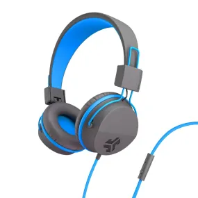 Neon Wired On-Ear Headphones Graphite/Blue