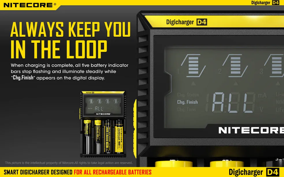 Nitecore D4 Digi charger