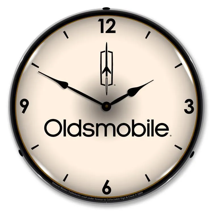 Oldsmobile Backlit LED Clock