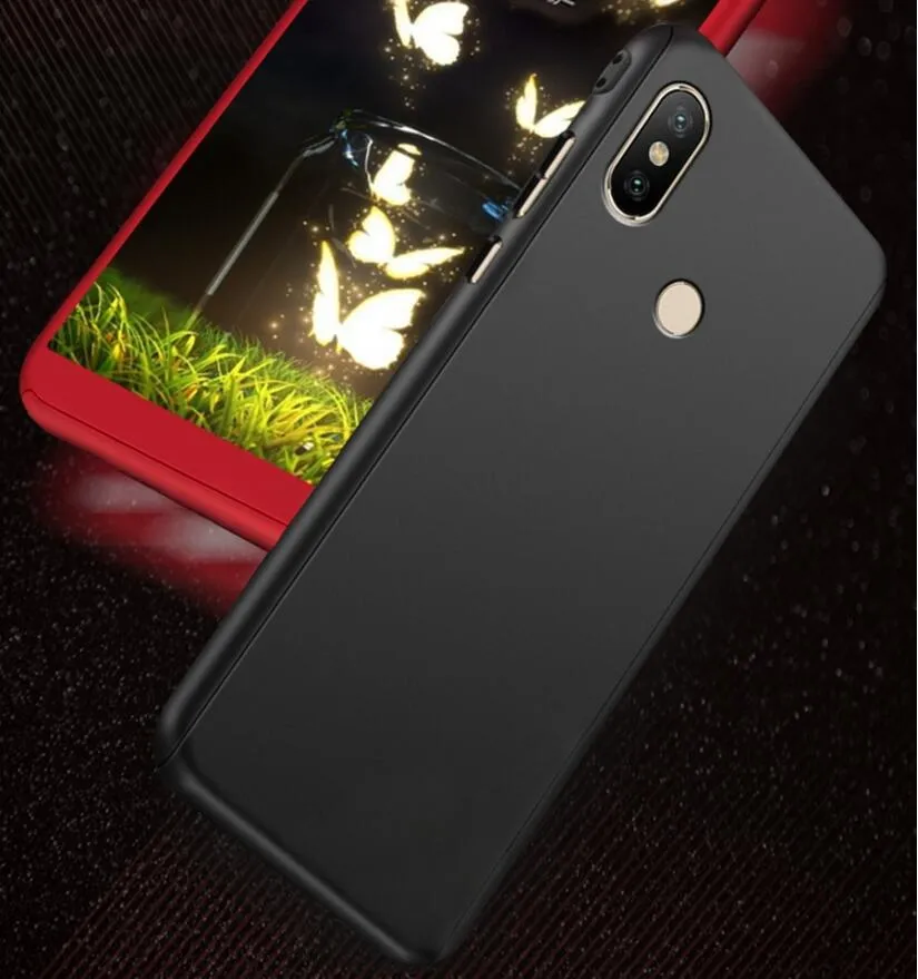 Olhveitra Case For Xiaomi MiMax3 Mi Max 3 2 Case 360 Full Cover Protective   Tempered Glass Film For Xiaomi Pocophone F1 Fundas