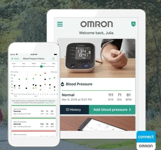 Omron BP7450 10 Series Wireless Upper Arm Blood Pressure Monitor