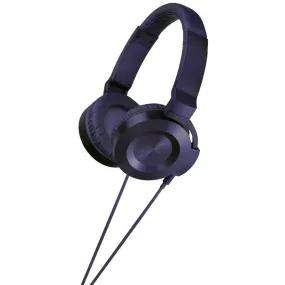 ONKYO ESFC300V Violet over-ear headphones with violet detachable cable