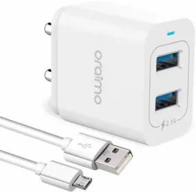 Oraimo OCW-I61D 2.1 A MultiportMobile Charger with Detachable Cable