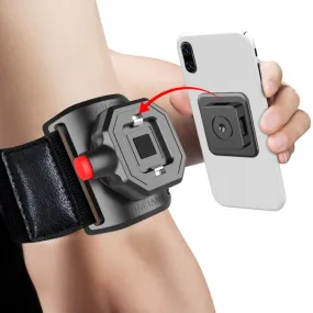 Outdoor Sports Wrist Band Mobile Phone Holder Running Fitness Wrist Strap Phone Holder(Black)