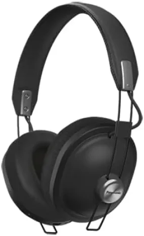 Panasonic RP-HTX80BE-K Retro Modern Style Wireless Headphone, Black