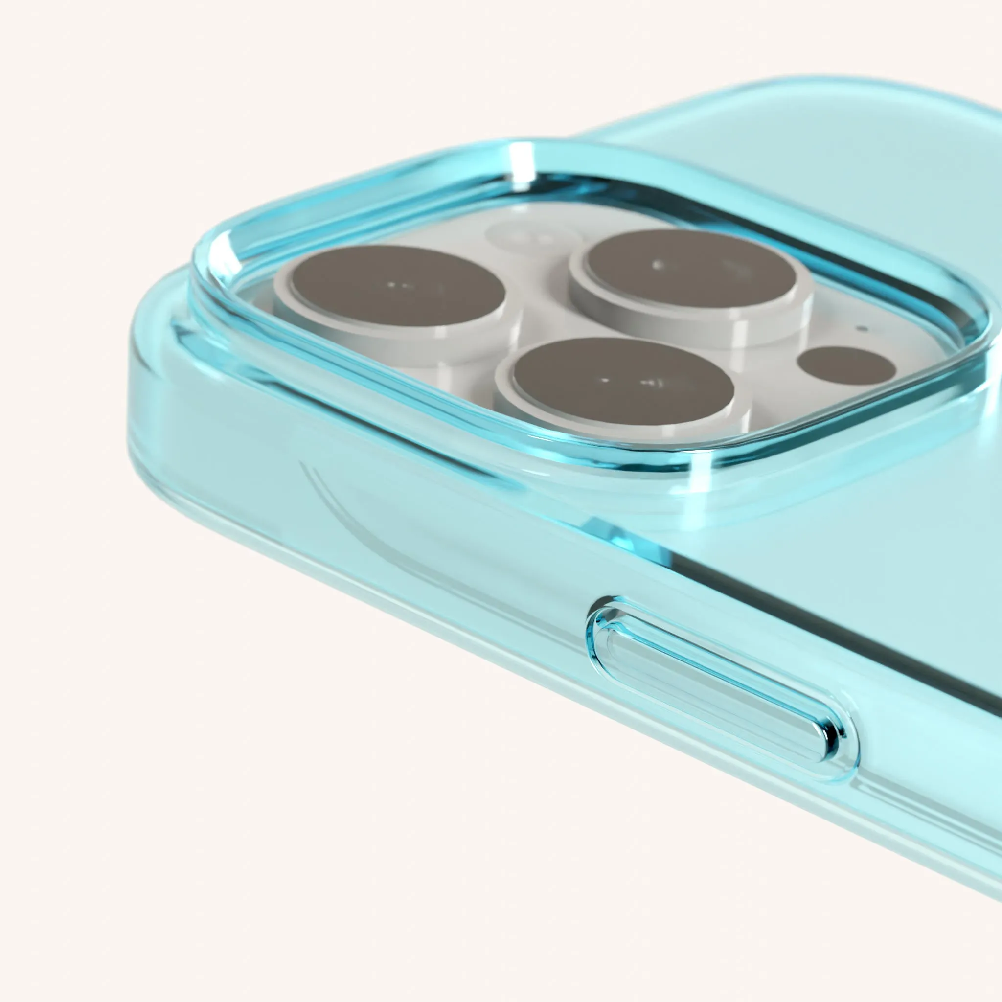 Phone Case with Eyelets in Pool Clear