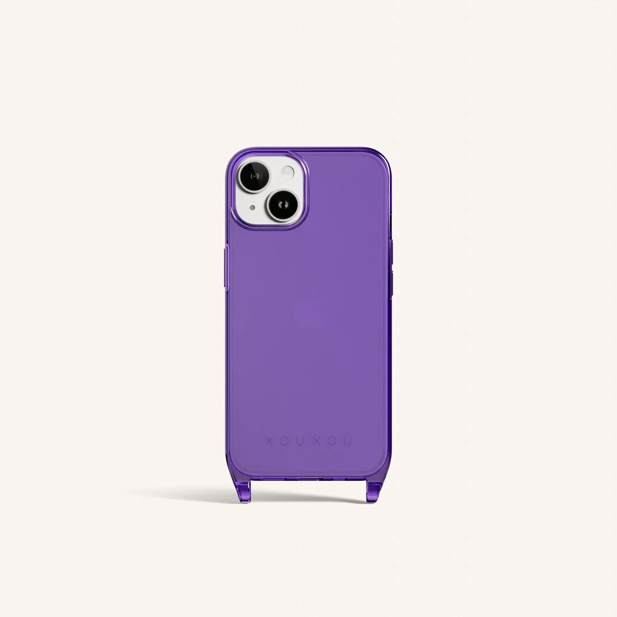 Phone Case with Eyelets in Purple Clear