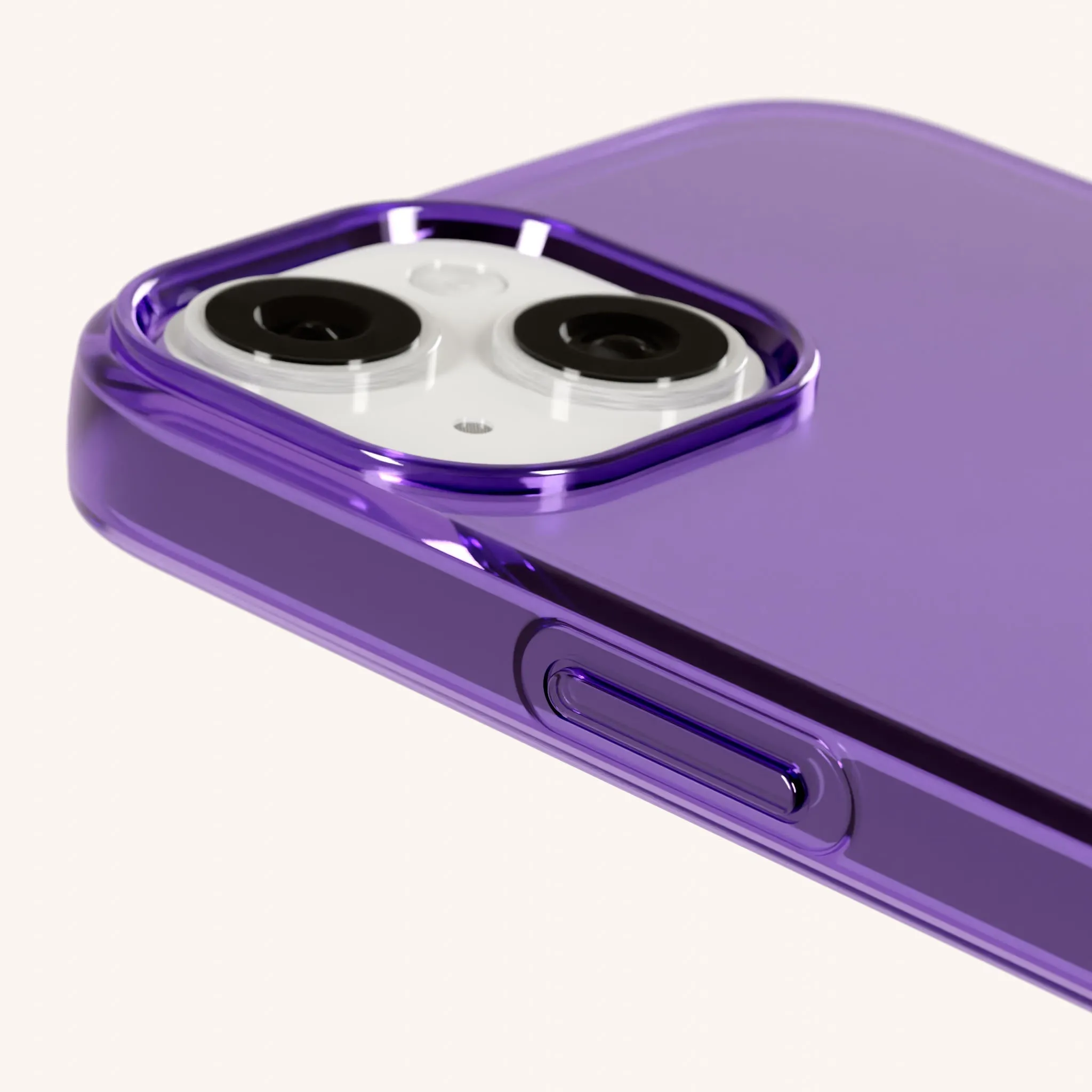 Phone Case with Eyelets in Purple Clear